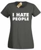S I Hate People Funny Unisex T-shirt Antisocial People Person Ladies Top