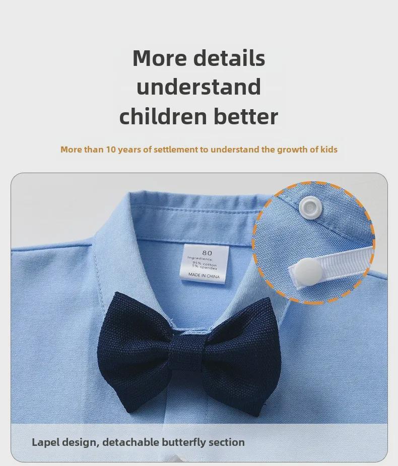 2024 Детский жилет с длинными рукавами, костюм-тройка для мальчиков на весну/осень