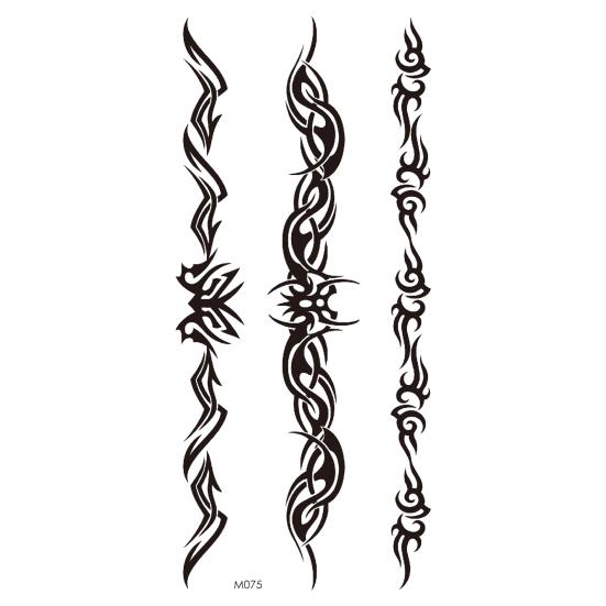 Waterproof Black Letters Body Art Tattoos English Word Decorative Sticker for Body