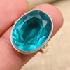 Indicolite Tourmaline Gemstone Handmade Jewelry 925 Sterling Silver Ring