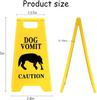 Знак Осторожно Рвота Собаки и Кошки Знак Рвота Кошки 5 Дюймов Предупреждающие Знаки Рвота Кошек Украшения для Стола Смешные Новинки Знаки Кошек