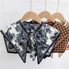 New Design Floral Shawl Fake Collar Women Detachable Collars Big Lapel False Collar Shoulder Wrap Scarf Clothing Accessories