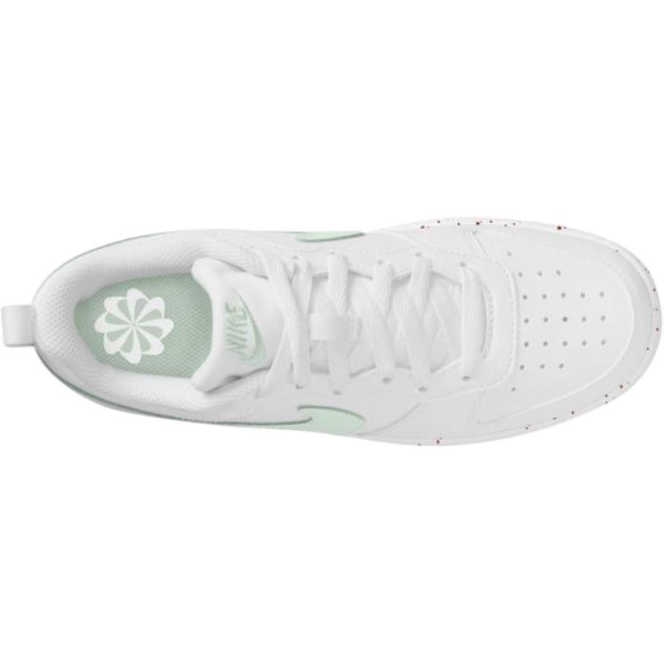 Nike Кроссовки для детей Court Comfortable Versatile Low-Top Детские кроссовки Белый Зеленый DV5456-138