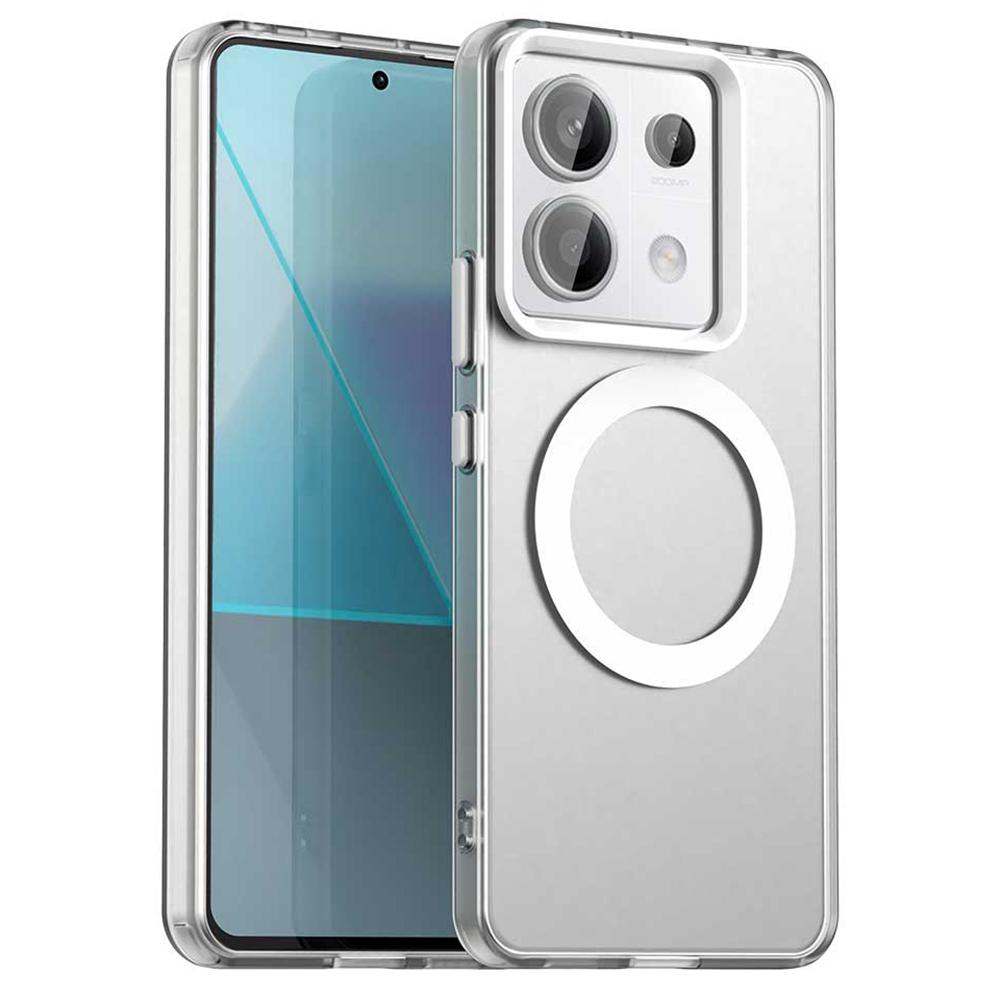 For Xiaomi Redmi Note 13 Pro 5G/Poco X6 5G Case Compatible with MagSafe PC+TPU+PET Anti-Drop Phone Cover