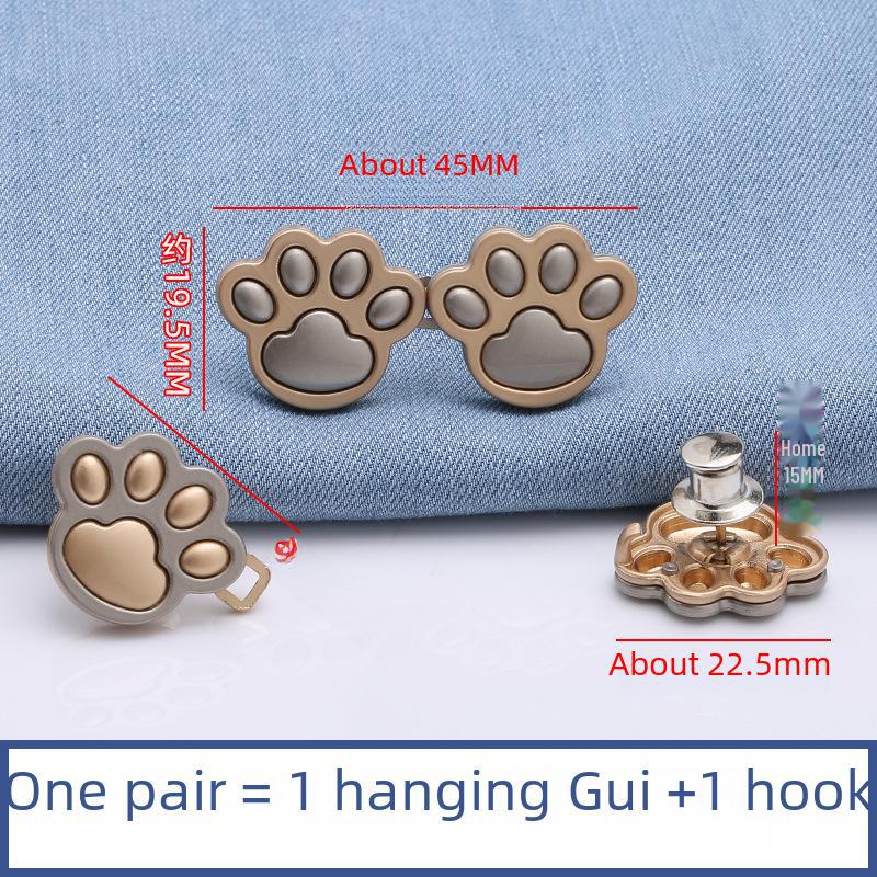 Регулируемая пряжка на талии «кошачий коготь»: Бесшовная размерная сетка для джинсов и юбок