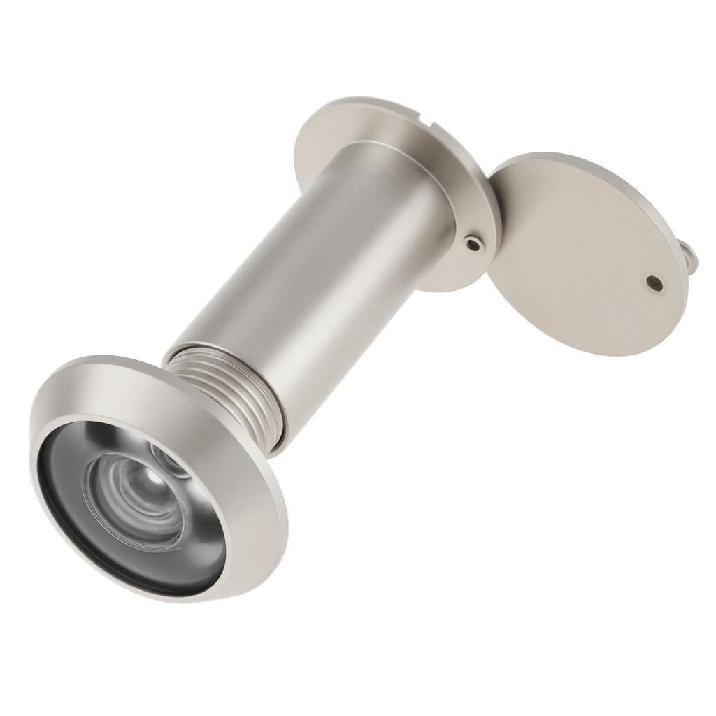 Solid Brass 16mm Door Peephole 200 Degree HD Lens Privacy Cover Titanium Drill Bit Heavy Duty Universal 35-55mm Door