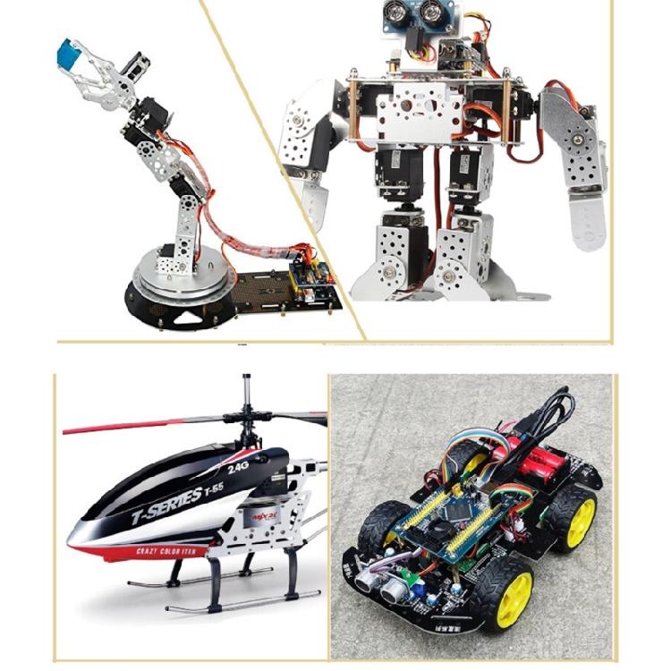 Small Brushed ESC Coreless Motor for Remote Control Model Boat Car Toy with Adjustable Brake and OverCurrent Protections