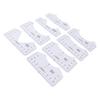 8PCS T Shirt Ruler Guide PVC Clothing Centering Design T Shirt Alignment Tool for Heat Press
