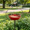 Садовый кол из чугуна Кормушка для птиц Большая кормушка-миска Станция кормления птиц Открытый двор
