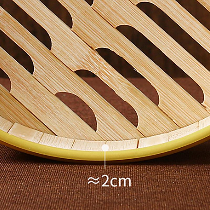 1 шт. 5-6,5 дюймов Готовьте липкий рис Приготовление китайской еды Ручная работа Пароварка-корзина с крышкой Бамбуковая кухонная посуда Пароварка для пельменей