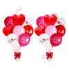 16 шт. набор воздушных шаров на день Святого Валентина с принтом романтических букв и воздушными шарами в форме сердца любви, украшение своими руками, макет сцены, принадлежности для украшения праздничной вечеринки