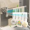 Вращающийся на 180° держатель для полотенец в ванной, настенная штанга для полотенец в туалет, вешалка для полотенец на присоске, вешалка для тряпок