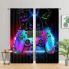 2PC Cool Curtain Gamepad Gamer Game Controller Console Curtains, подходит для кухни, кафе, гостиных, балконов, садов