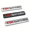3D Metal TDI Sport Edition Logo Badge Car Rear Trunk Letter Sticker Emblem For All Models