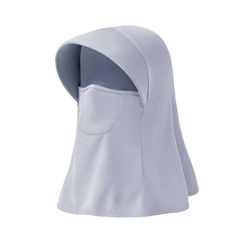 1 шт. защитная маска для лица простая интегрированная всеобъемлющая дышащая наружная солнцезащитная шапка для защиты шеи вискозная нить