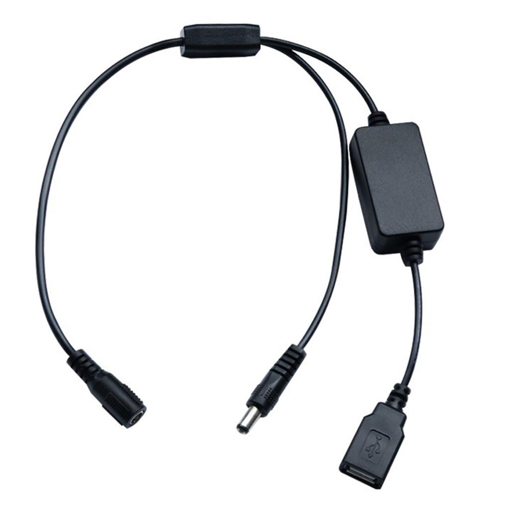 Кабель питания DC-USB 12 В 2 А DC 5,5x2,1 мм Female-DC 12 В + USB 5 В Plug Кабель для зарядки роутера камеры динамика