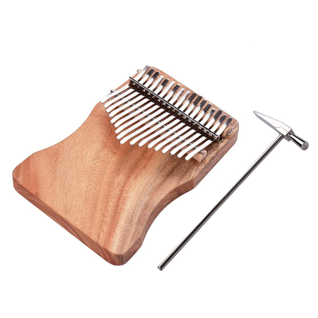 Summina 17 Key Thumb Piano Kalimba Camphor Tree with Carry Bag C Tone Music Book Musical Scale Sticker Tuning Hammer Accompaniment Chain Tassel