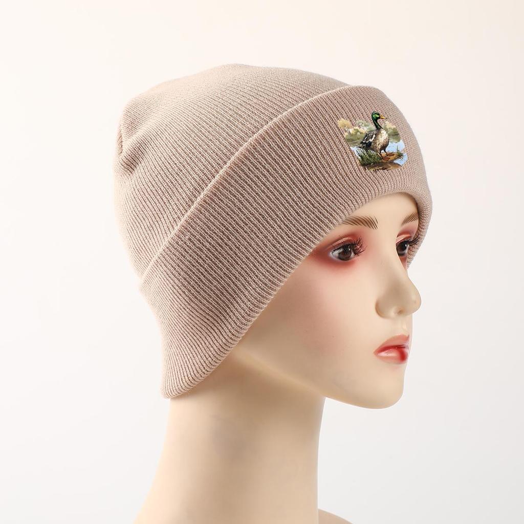 River Duck теплая вязаная шапка Beanie, Animal Skullies Beanie ветрозащитный головной убор для химиотерапии при раке Gorro вязаная шапка Beanie