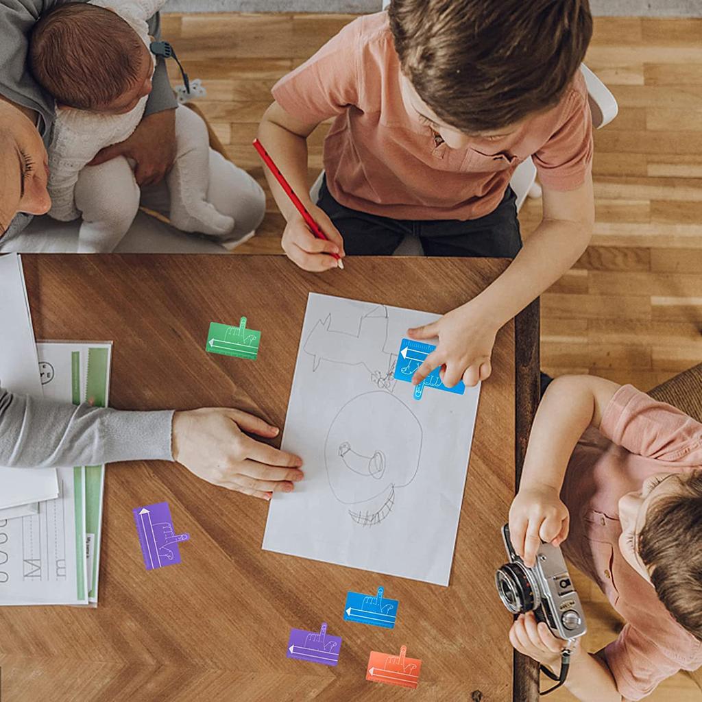 Цветной разделитель для письма Инструмент для письма на один палец Разделитель для письма Инструмент для письма Разделители для школьников