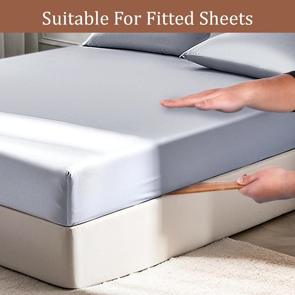 Mattress Lifter Tool, Bed Sheet Tucker Tool for Changing Sheets, Arthritis-Friendly Wooden Bed Sheets Lifter Wedge to Protect Your Hand (12 inch)