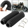 2PCS Motorcycle Rubber Front Fork Dust Cover Gaiters Gators Boots Universal UK