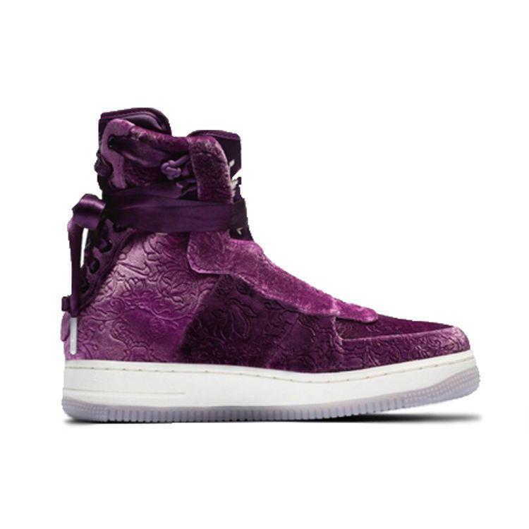 Nike Кроссовки Air Force 1 Rebel XX Qipao Wrap Support High Top Женские кроссовки Фиолетовый CD7325-510