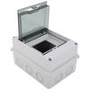 Circuit Breaker Box PC IP65 Waterproof 5 Way Transparent Cover Distribution Protection Box for Indoor Outdoor Use