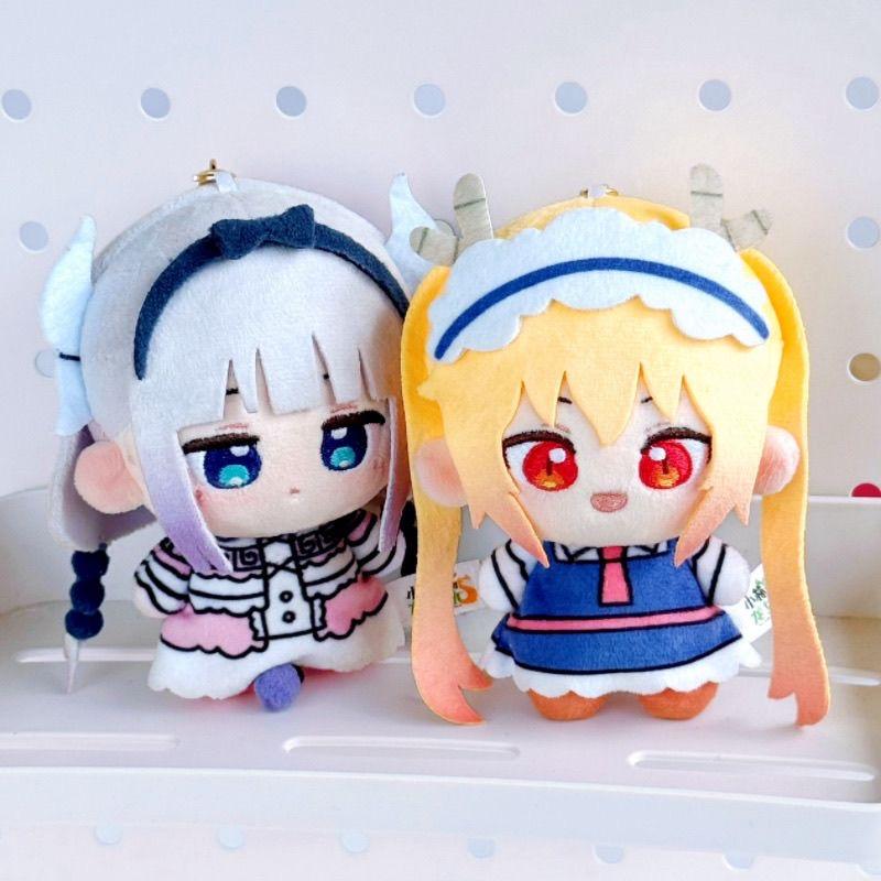 Miss Kobayashi Dragon Maid 10cm Plush Doll Tohru Kanna Kobayashi Collectible Plush Pendant Backpack Decor Gifts Stuffed Toys