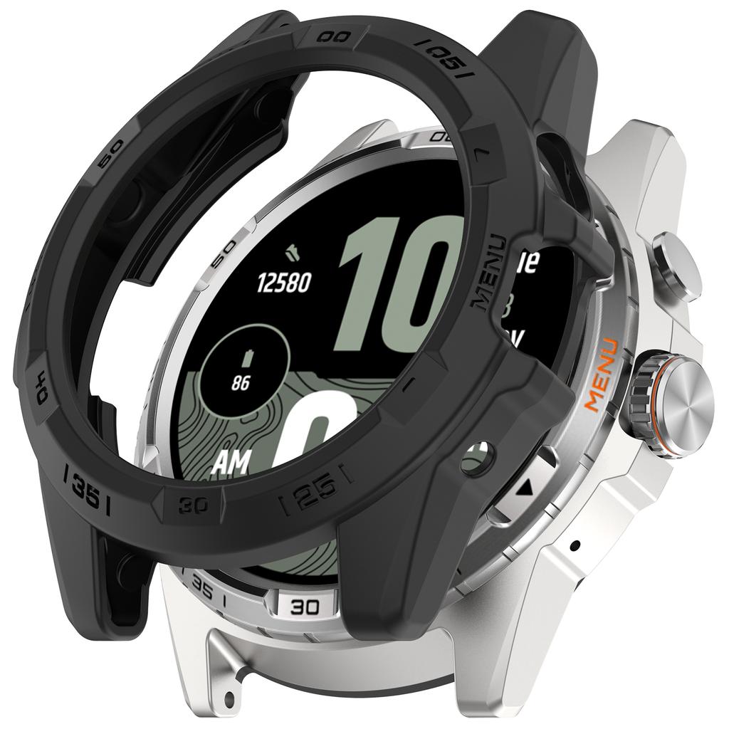 For TicWatch Atlas TPU Protective Case Hollow Design Shockproof Watch Cover