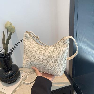 Маленькая квадратная сумка Niche Fashion Beach Bag Текстурированная соломенная сумка через плечо Niche Универсальная сумка-мессенджер