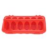 5Pcs Bird Feeding Dish Plastic Anti Spill Flip Top Pigeon Feeder Small Poultry Feeding Tray with Holes for Pigeon Birds Poultry