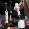 Electric Milk Frother Rechargeable Egg Beater 3 Speeds Wireless Egg Whisk Handheld Foam Maker for Latte Cappuccino