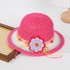 Милая детская соломенная шляпа для улицы, лента в виде подсолнуха, детский козырек от солнца, летняя шляпа для путешествий, защита от солнца