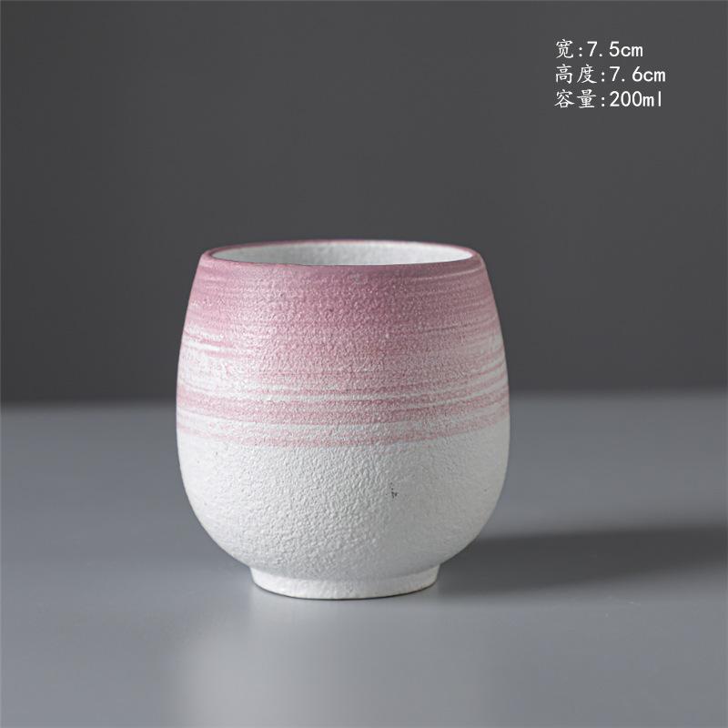 Kiln Cup Retro Teacup Ceramic Personal Cup Coarse Pottery Teacup Creative Ceramic Cup Espresso Cup