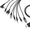 8 in 1 USB Programming Cable For Kenwood For Baofeng For Motorola For Yaesu Walkie Talkie Computer CD Software Two Way CB Radio