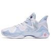 Crazy Tide 4 Shock Absorption Non-Slip Wear-Resistant Low-Top Basketball Shoes Men Sneakers Blue White 112311106-2