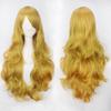 cos animation wig oblique bangs multi-color 80CM universal long curly hair high temperature silk wig full headgear