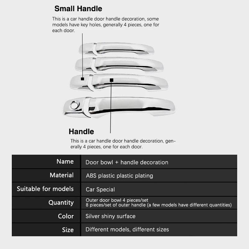 Подходит для Ford Explorer 2011 ~ 2018, классический хромированный умный чехол для дверной ручки автомобиля, аксессуары для внешнего стайлинга, защитная пленка, наклейки