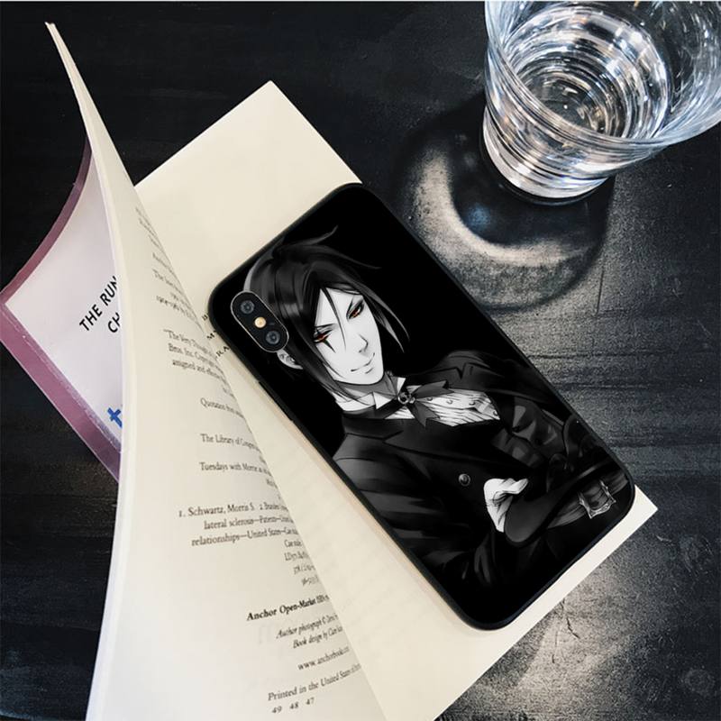 Чехол для телефона с рисунком «Черный дворецкий Себастьян Михаэлис» для iPhone 13 11 12 pro XS MAX 8 7 6 6S Plus X 5S SE 2020 XR