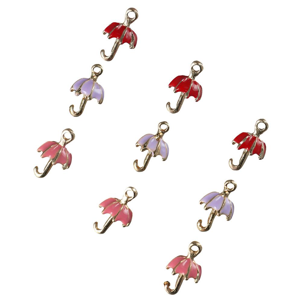 30pcs 3D Umbrella Vintage Bumbershoot Hanging Charms 6 Colors Enamel Charms DIY Jewelry Making