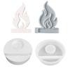 Hollow Flame Candlesticks Resins Moulds Lotus Candle Holder Silicone Molds DIY Heart Castings Moulds Home Decorations
