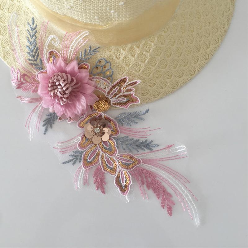 1 шт. свадебное трехмерное платье с цветочной нашивкой, вышивкой и кружевным воротником, тюлевое платье с 3D аппликацией