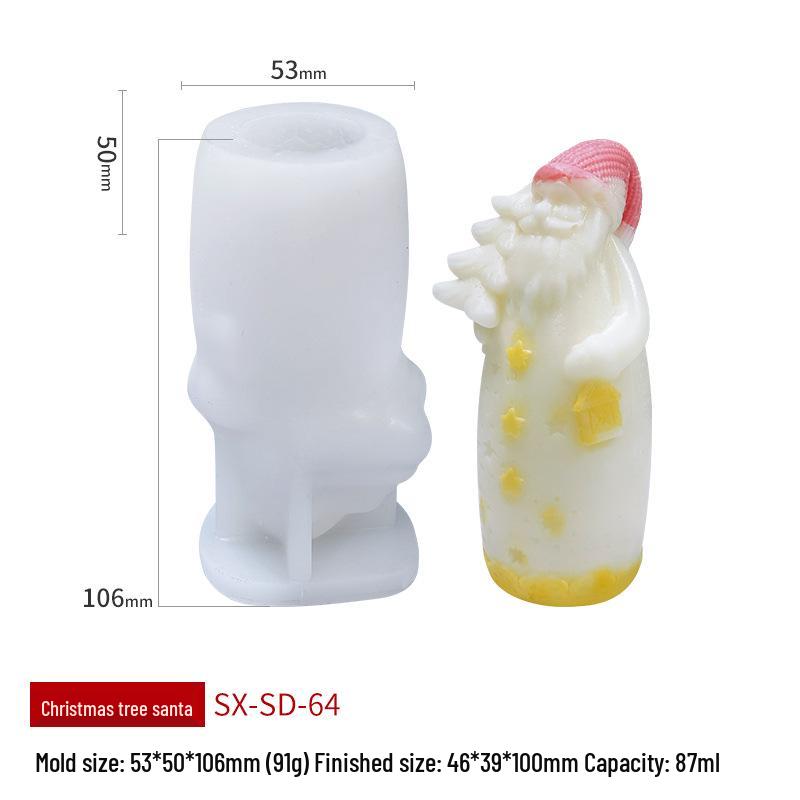 Силиконовая форма для ароматической свечи и мыла «Рождественская елка Вэньсинь»