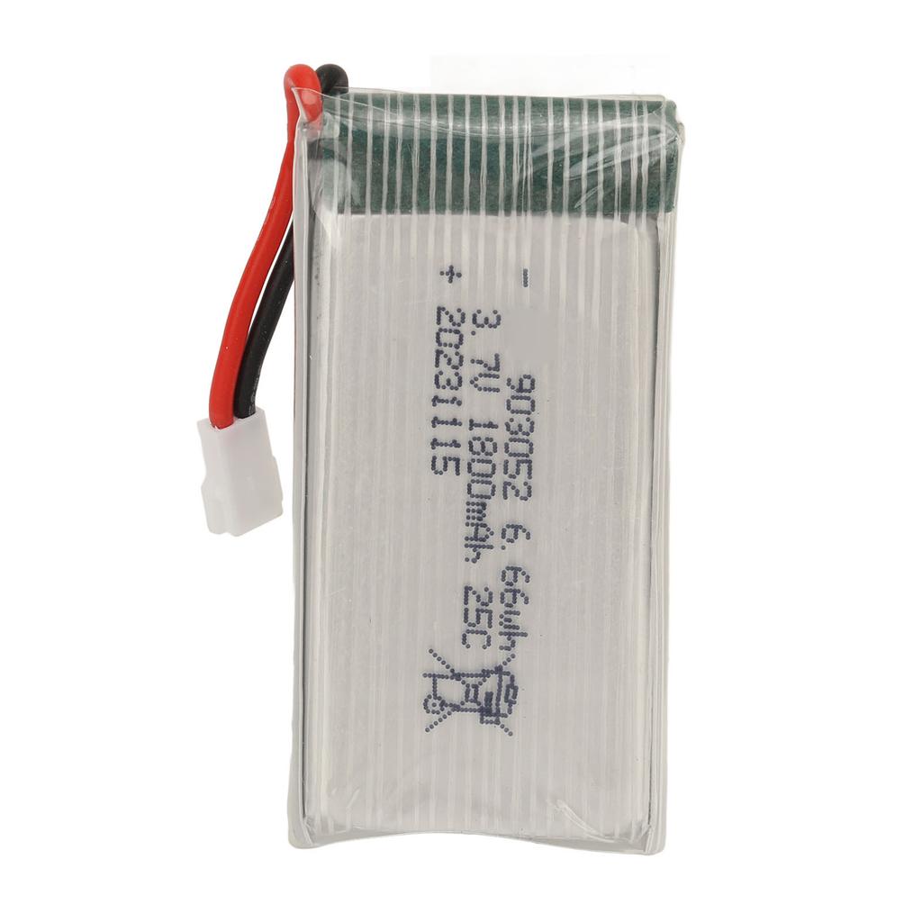 1800mAh 3.7V RC Drone Battery With XH2.54 Plug 903052 25C High Rate RC Helicopter Lithium Battery Fo