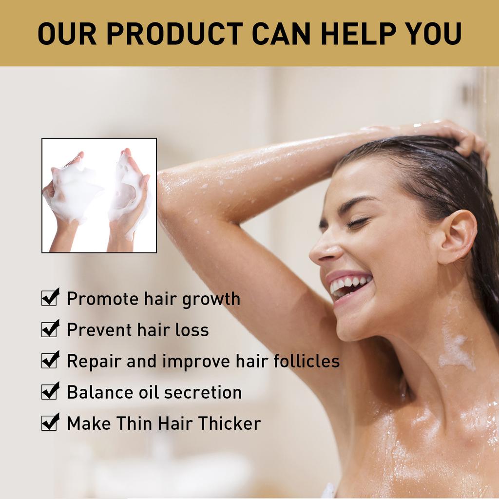 Ginger Hair Care Shampoo Deep Cleansing Moisturizing Smooth Volumizing Oil Control Dandruff