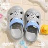 Kids Open-Toe Slide Sandals With Toe Cover Soft Sole Non-Slip Beach Shoes Boys Girls