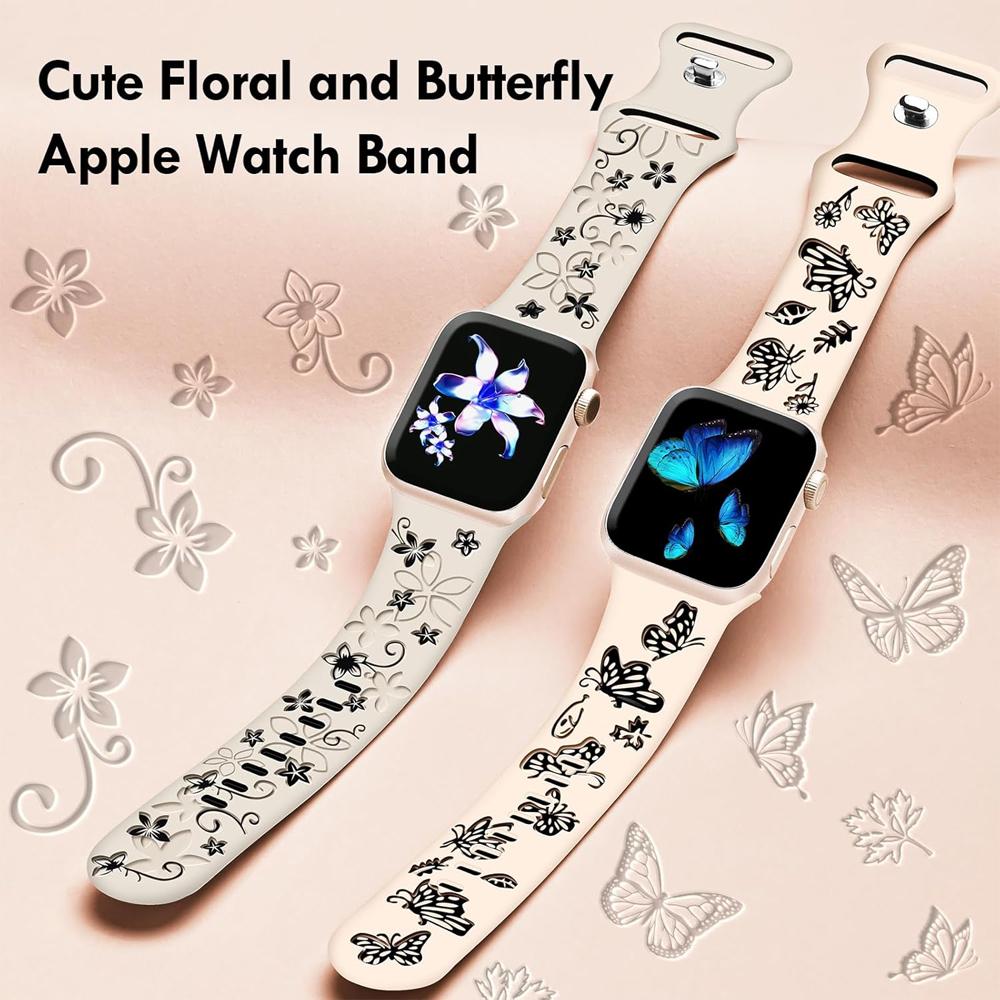 Гравированные ремешки для Apple Watch Band 46мм 42мм 44мм 45мм 40 41мм 49мм correa bracelet iwatch Серия 11 10 9 8 7 6 5 Ultra 3 SE