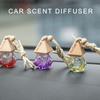 Автомобильный диффузор для духов, украшение для ароматерапии, подвесной флакон с треугольной крышкой, освежитель воздуха, диффузор для эфирных масел
