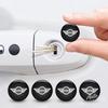 SHEJ3 20mm Car Lock Keyhole Stickers For BMW MINI Cooper One JCW F54 F55 F56 F57 F60 R50 R53 R56 R60 Key Anti-blocking Dustproof Decal