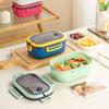 Sealed Double-Layer Lunch Box Student Compartmentalized Meal Container Microwave-Safe Weight-Loss Lunch Box for Office Workers
